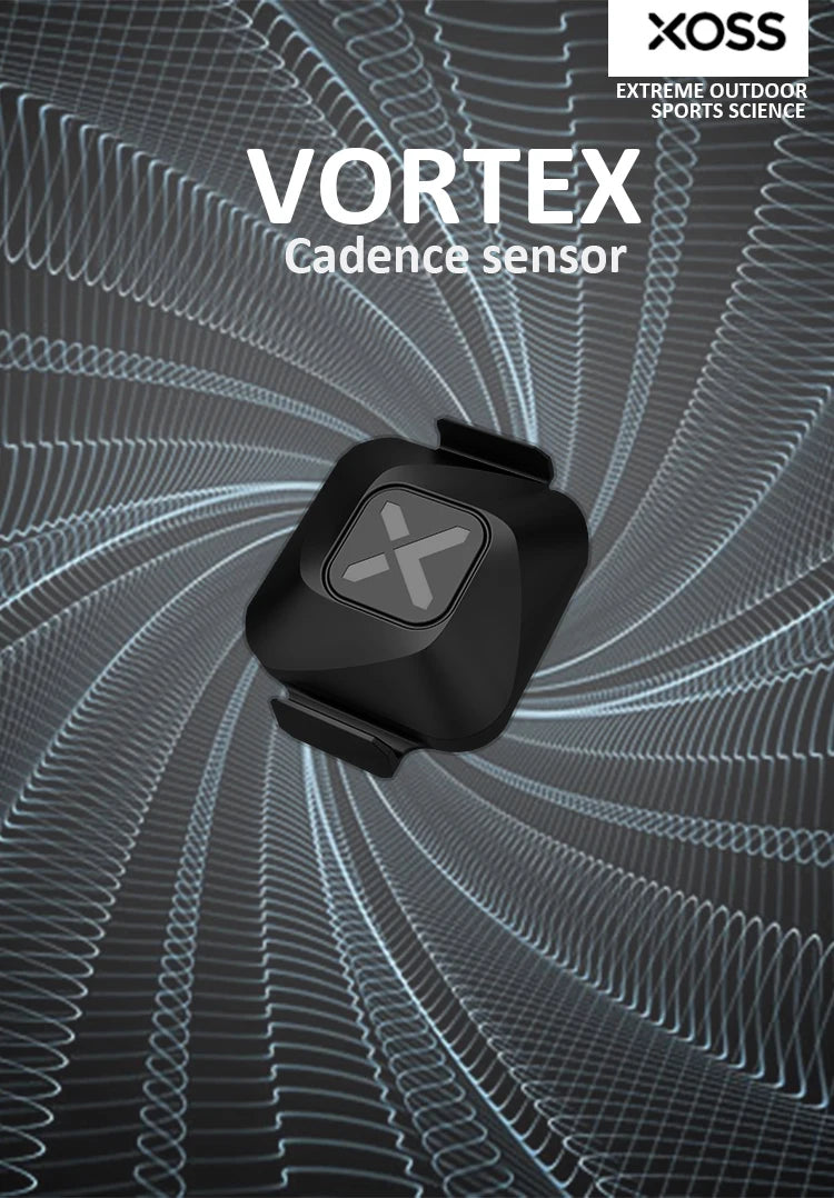 XOSS Vortex Speed + Cadence Sensor + Heart Rate Monitor With Bike Computer Mount For GARMIN