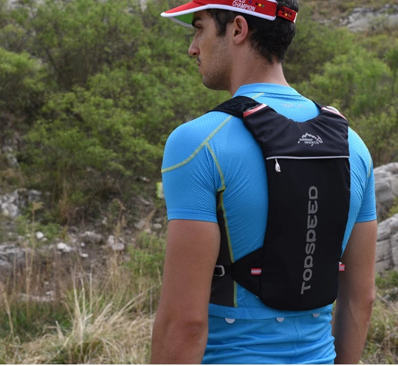 Trail Running 2-5L Ultralight Backpack, Hydration Jogging Vest With Water Bottles 500ML
