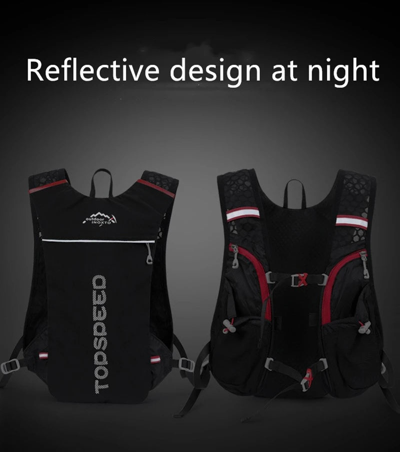 Trail Running 2-5L Ultralight Backpack, Hydration Jogging Vest With Water Bottles 500ML