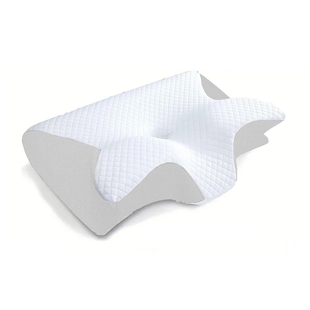 Memory Foam Cervical Pillow, Ergonomic Contour Pillow for Neck Pain, Contoured Support Pillow