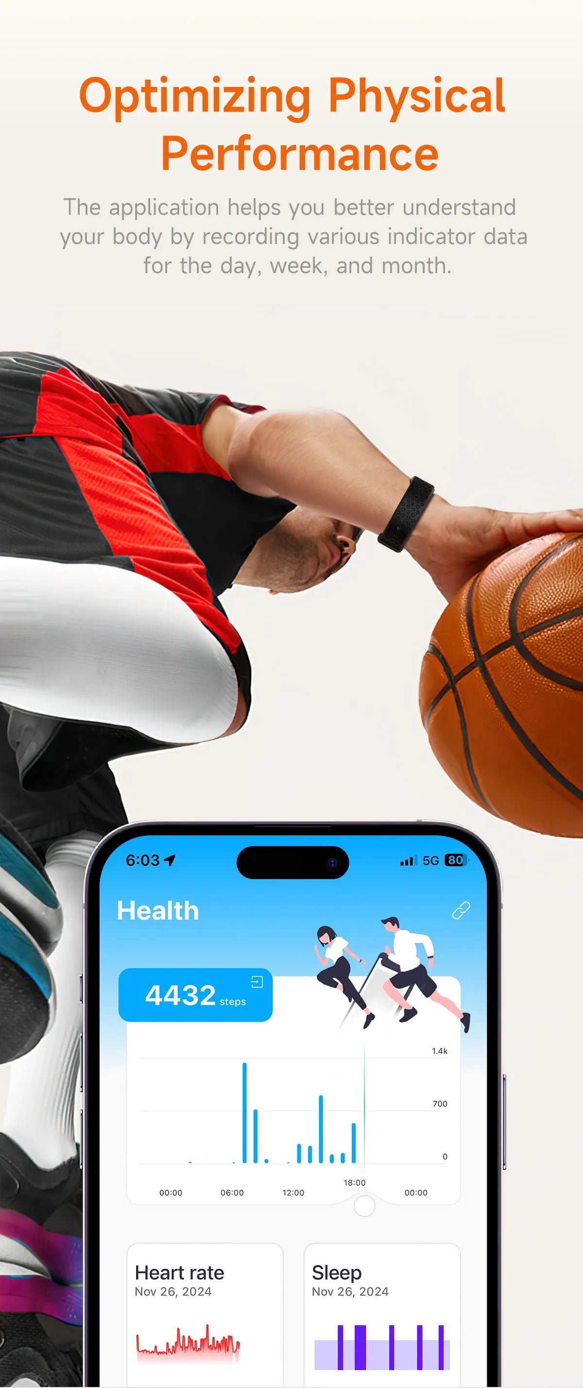 LIGE No Screen Smart watch & Heart Rate Monitor