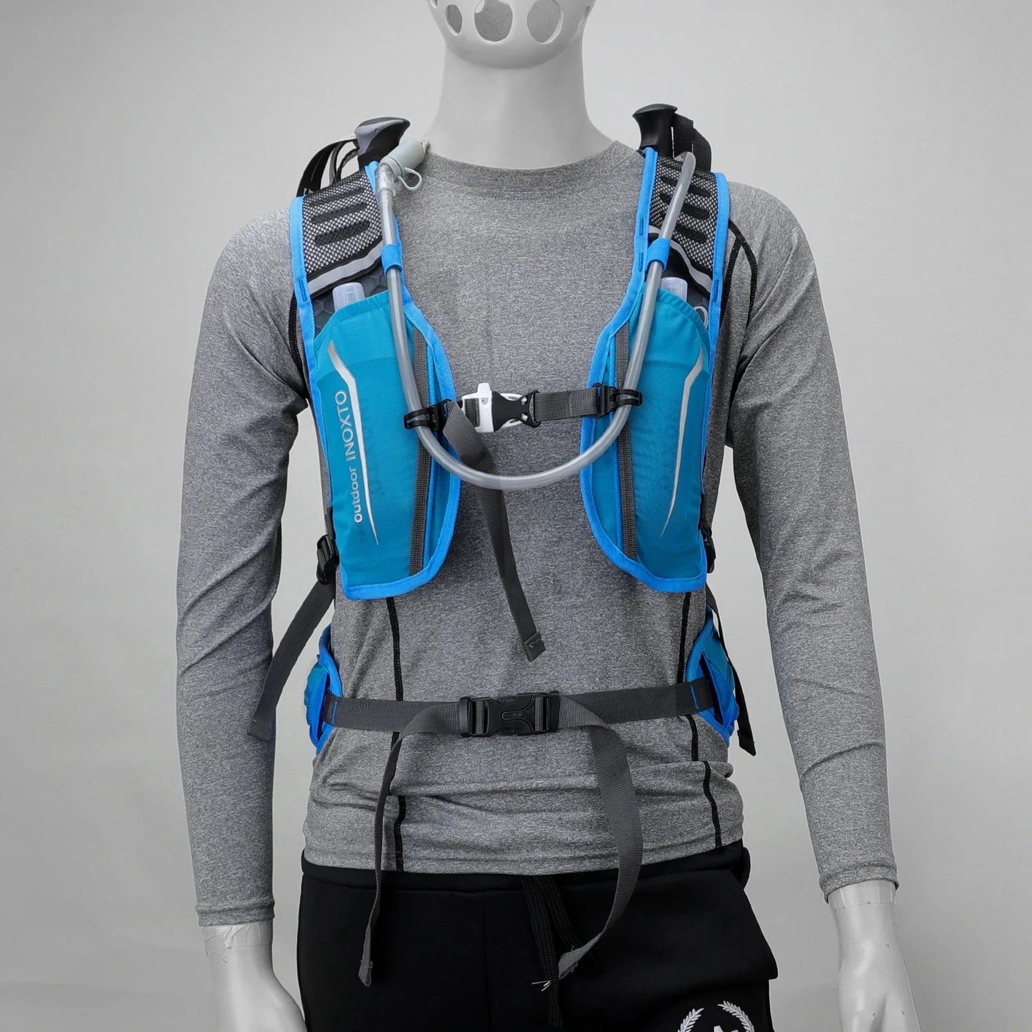Ultralight 16L Backpack, Hydration Backpack For Running, Hiking, Cycling with 2L or 3L Water Bladder / Bottles (Optional)