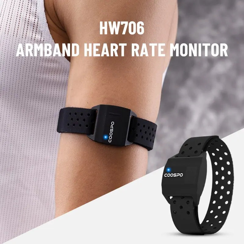 Coospo HW706 Armband Heart Rate Monitor (Compatible With Strava, Garmin, Wahoo)