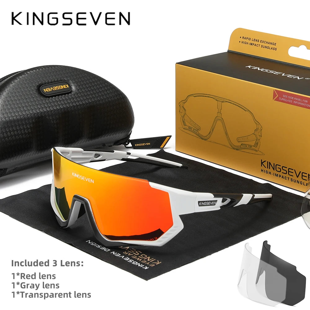 KINGSEVEN Cycling Sunglasses , MTB / Road, UV400 Polarized Eye Protection