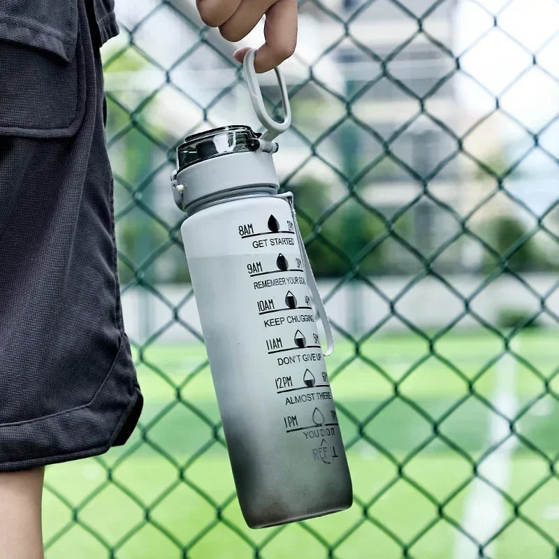 Large Capacity 1 Litre Leakproof Sports Water Bottle with Straw