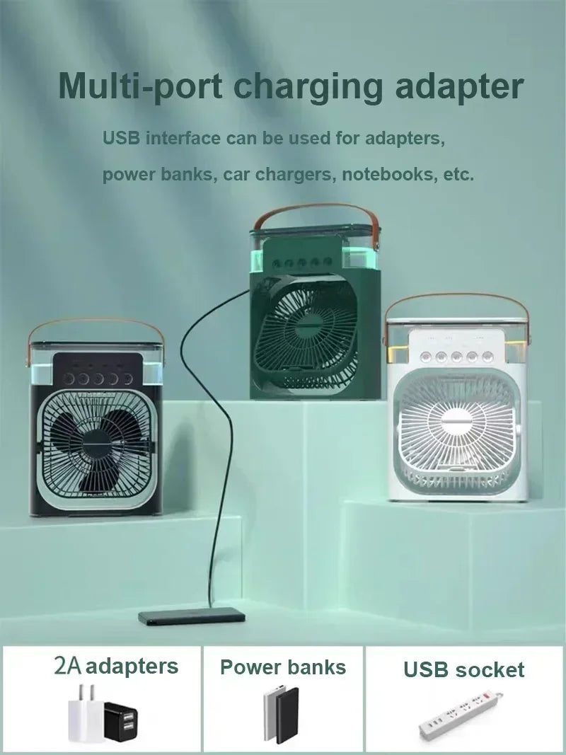 3 In 1 Air Cooler Fan, Air Humidifier Fan