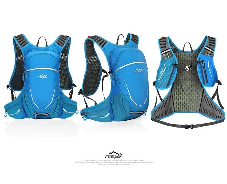 Ultralight 16L Backpack, Hydration Backpack For Running, Hiking, Cycling with 2L or 3L Water Bladder / Bottles (Optional)