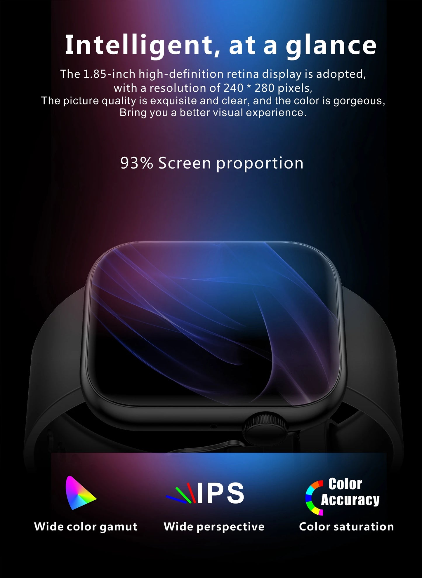 Bluetooth Fitness and Activity Tracker Smartwatch