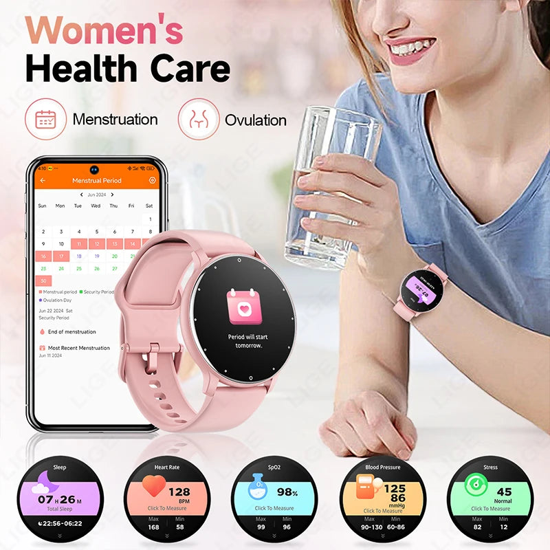 Bluetooth Fitness and Activity Tracker Smartwatch