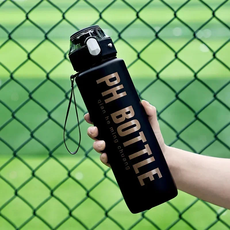 Large Capacity 1 Litre Leakproof Sports Water Bottle with Straw