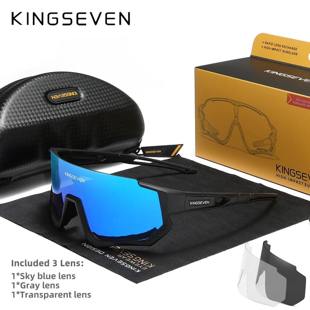 KINGSEVEN Cycling Sunglasses , MTB / Road, UV400 Polarized Eye Protection