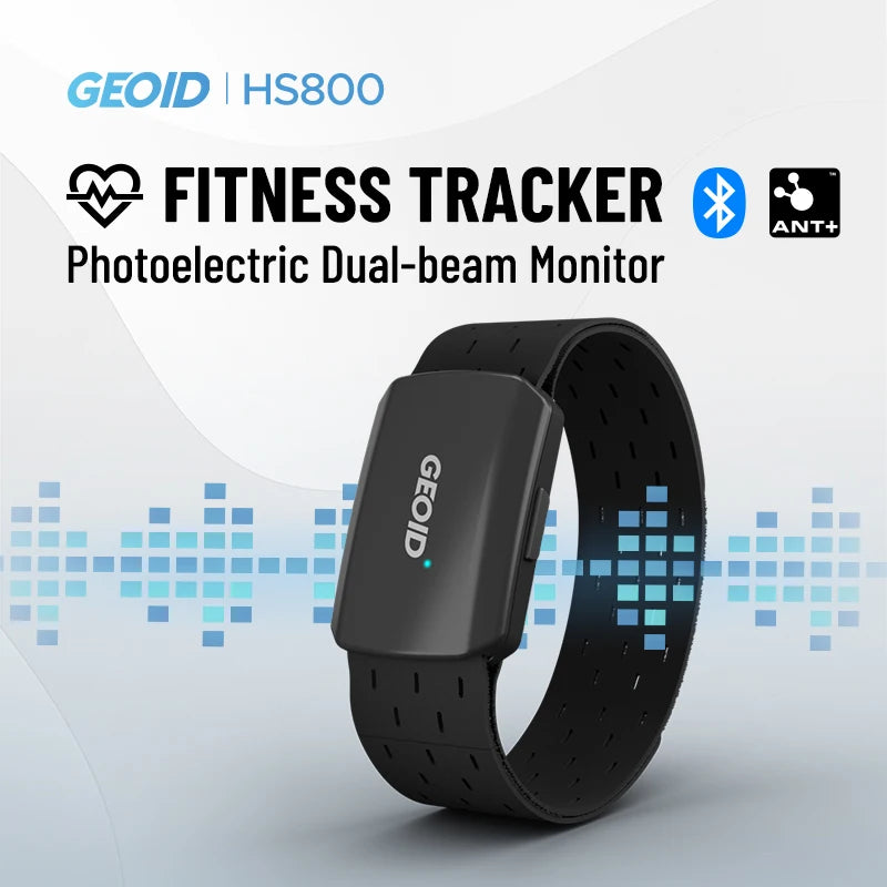 GEOID Armband or Chest Strap Heart Rate Monitor (Compatible With Strava, Garmin, Wahoo)