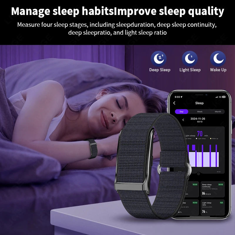 LIGE No Screen Smart watch & Heart Rate Monitor