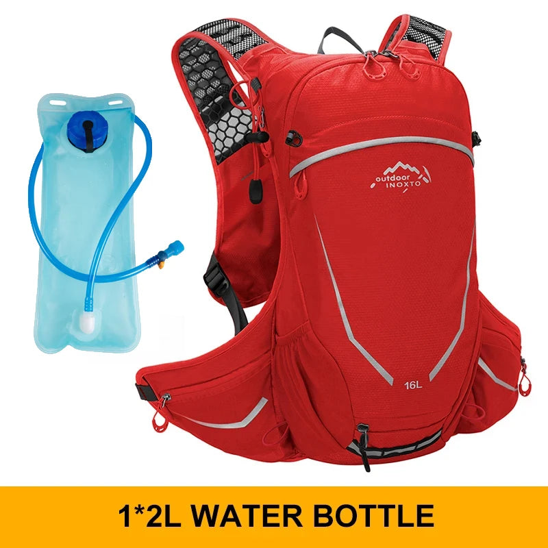Ultralight 16L Backpack, Hydration Backpack For Running, Hiking, Cycling with 2L or 3L Water Bladder / Bottles (Optional)