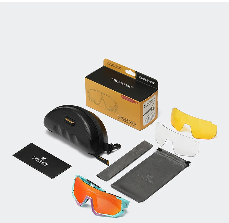 KINGSEVEN Cycling Sunglasses , MTB / Road, UV400 Polarized Eye Protection