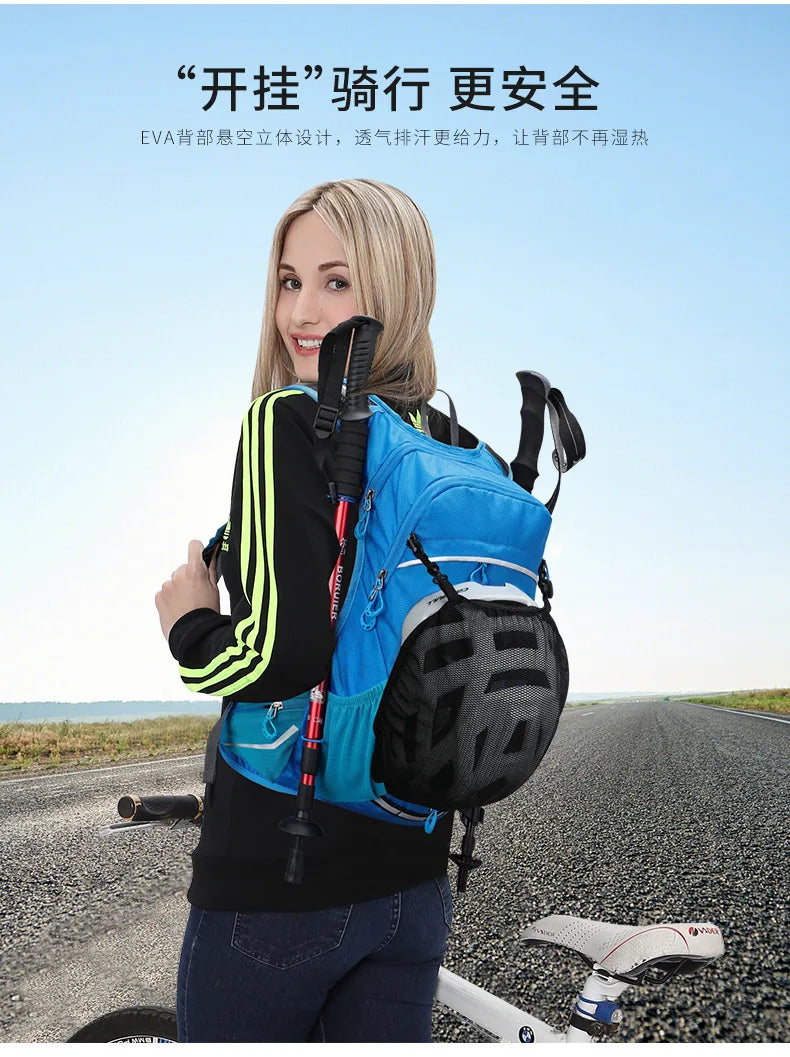 Ultralight 16L Backpack, Hydration Backpack For Running, Hiking, Cycling with 2L or 3L Water Bladder / Bottles (Optional)