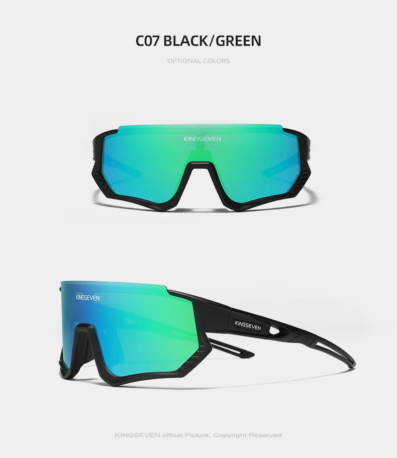 KINGSEVEN Cycling Sunglasses , MTB / Road, UV400 Polarized Eye Protection