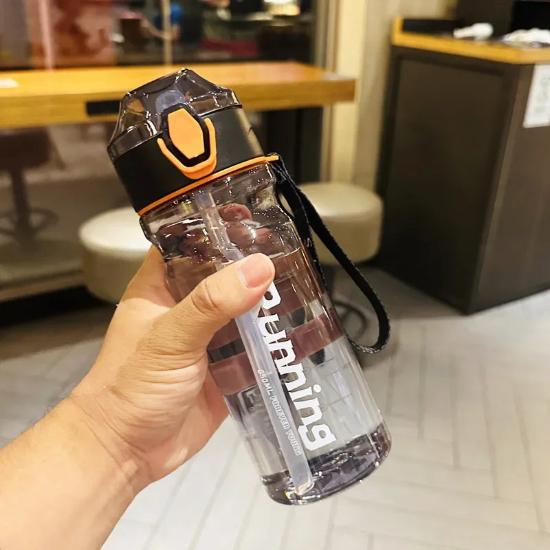 650/750ml Sports Water Bottle with Strap