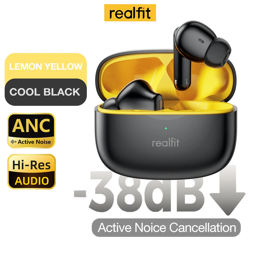 Realfit F3 ANC Active Noise Cancellation Stereo Bluetooth Earphones