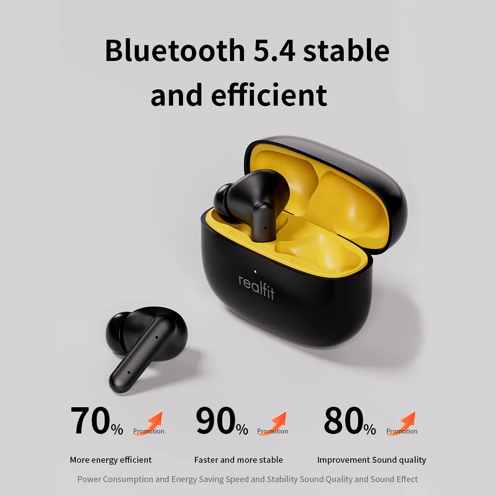 Realfit F3 ANC Active Noise Cancellation Stereo Bluetooth Earphones