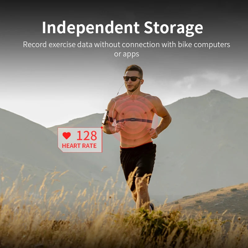 Heart Rate Monitor Chest Strap-Works with Strava/Wahoo Fitness/Peloton/Zwift/DDP Yoga App
