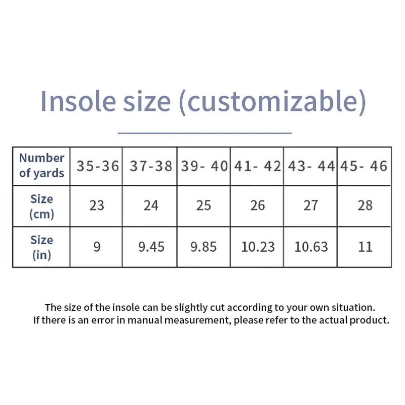 Orthopedic Insoles, Shock Absorption Breathable Shoes Insole for Running
