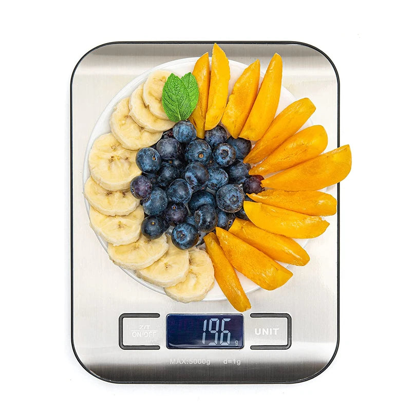 Stainless Steel Digital Kitchen Scale 5kg Capacity