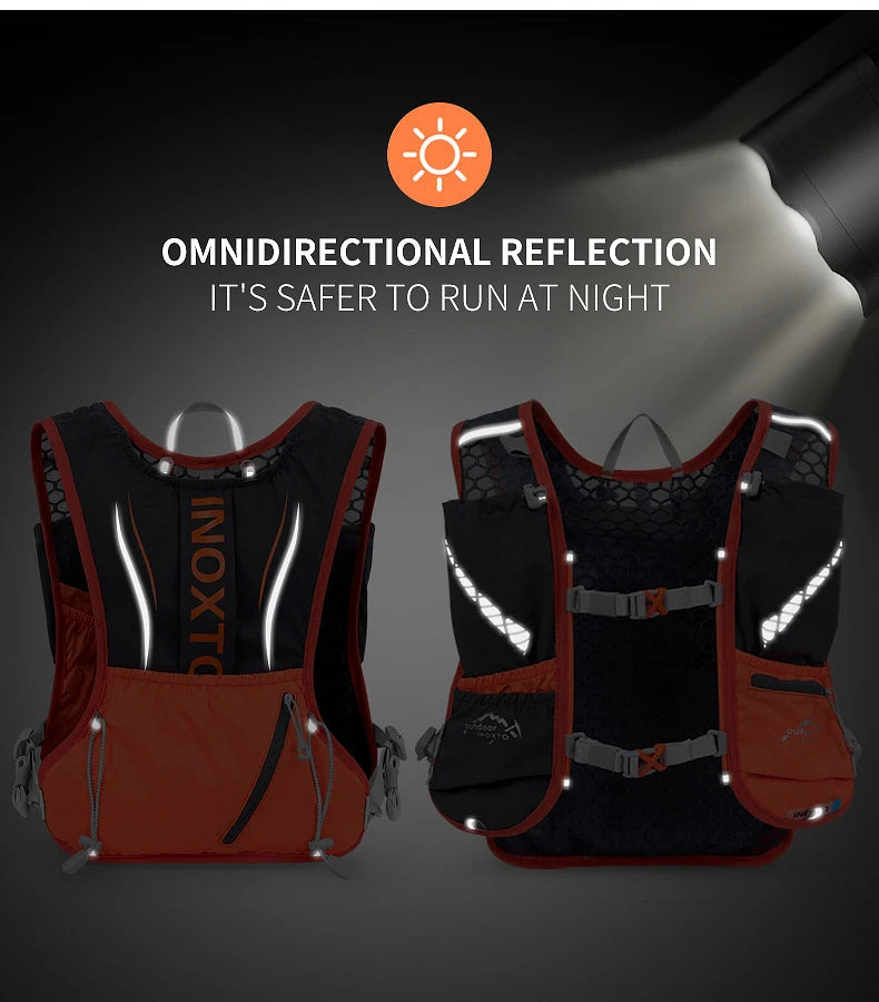 5L Lightweight Hydration Vest, Running Backpack, Suitable for Marathon, Hiking, Cycling