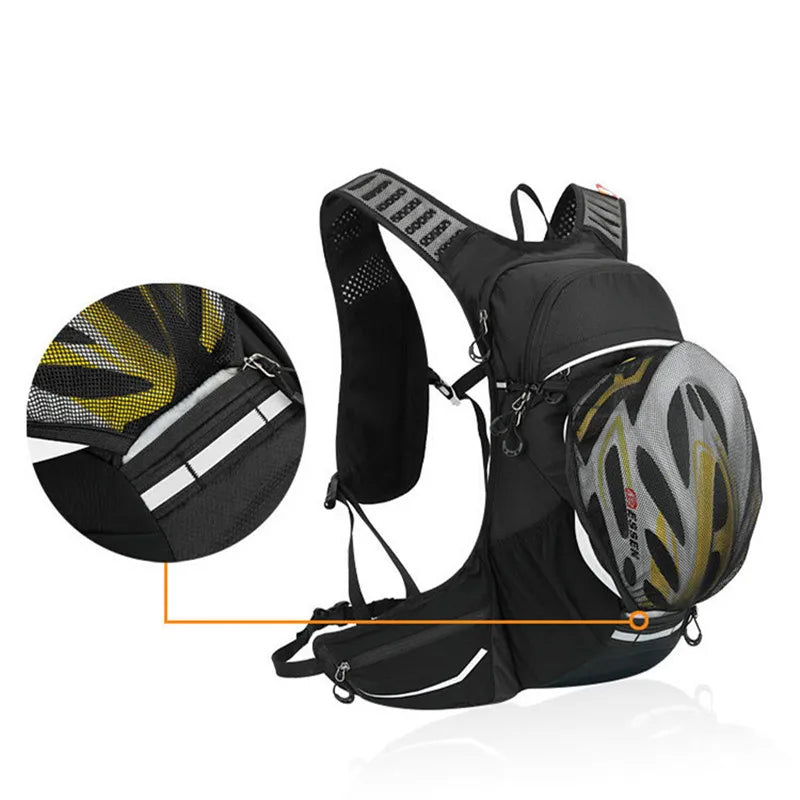 Ultralight 16L Backpack, Hydration Backpack For Running, Hiking, Cycling with 2L or 3L Water Bladder / Bottles (Optional)