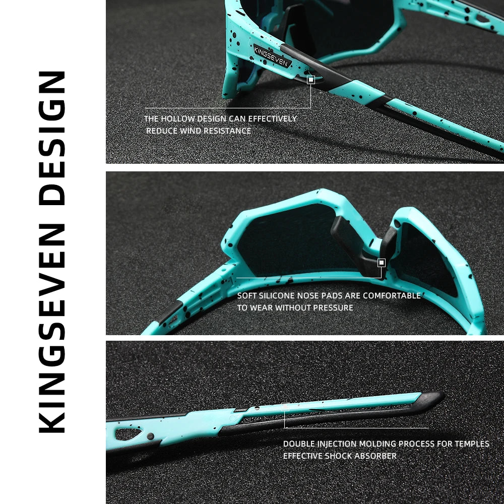 KINGSEVEN Cycling Sunglasses , MTB / Road, UV400 Polarized Eye Protection