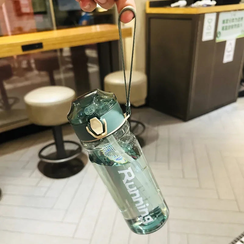 650/750ml Sports Water Bottle with Strap