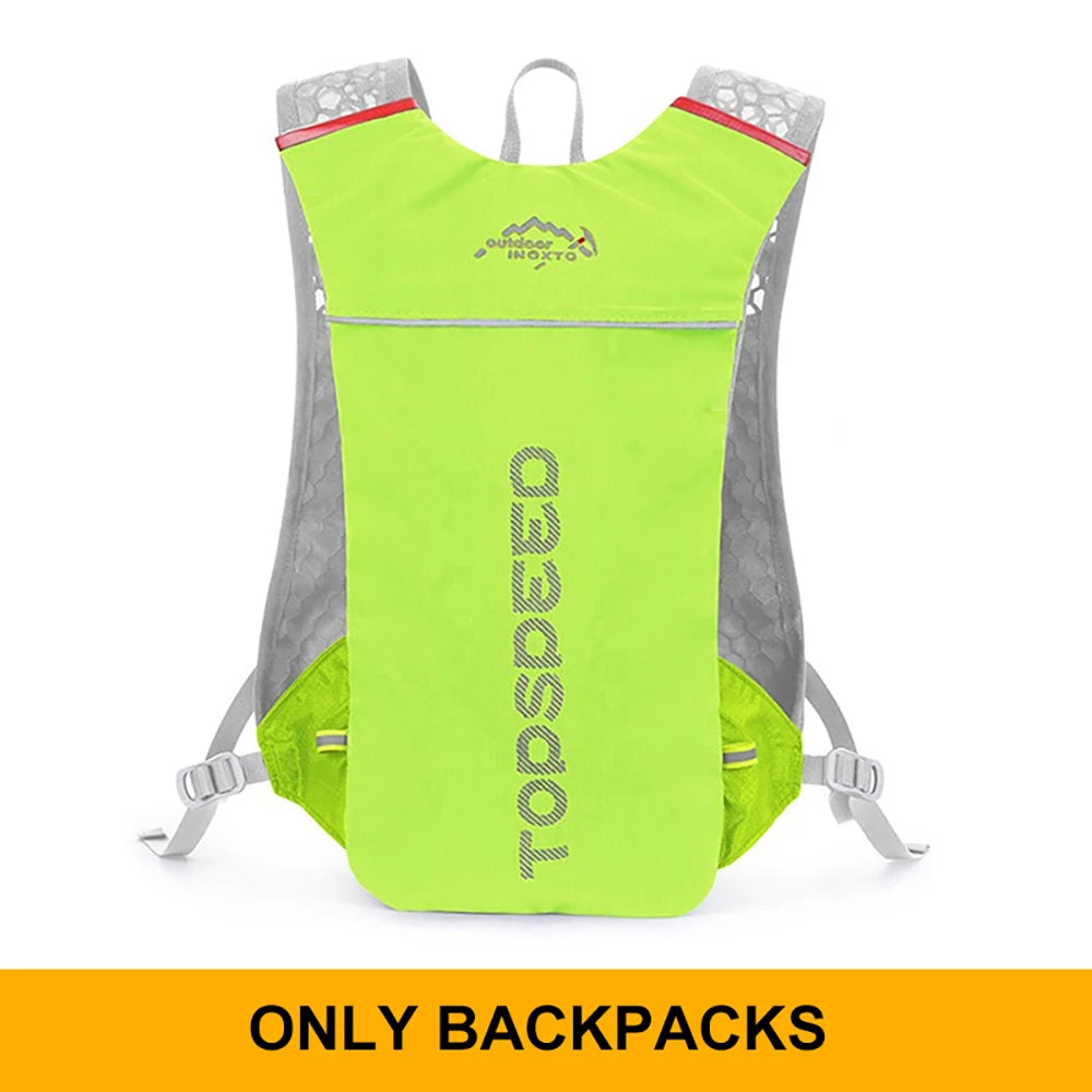 Trail Running 2-5L Ultralight Backpack, Hydration Jogging Vest With Water Bottles 500ML