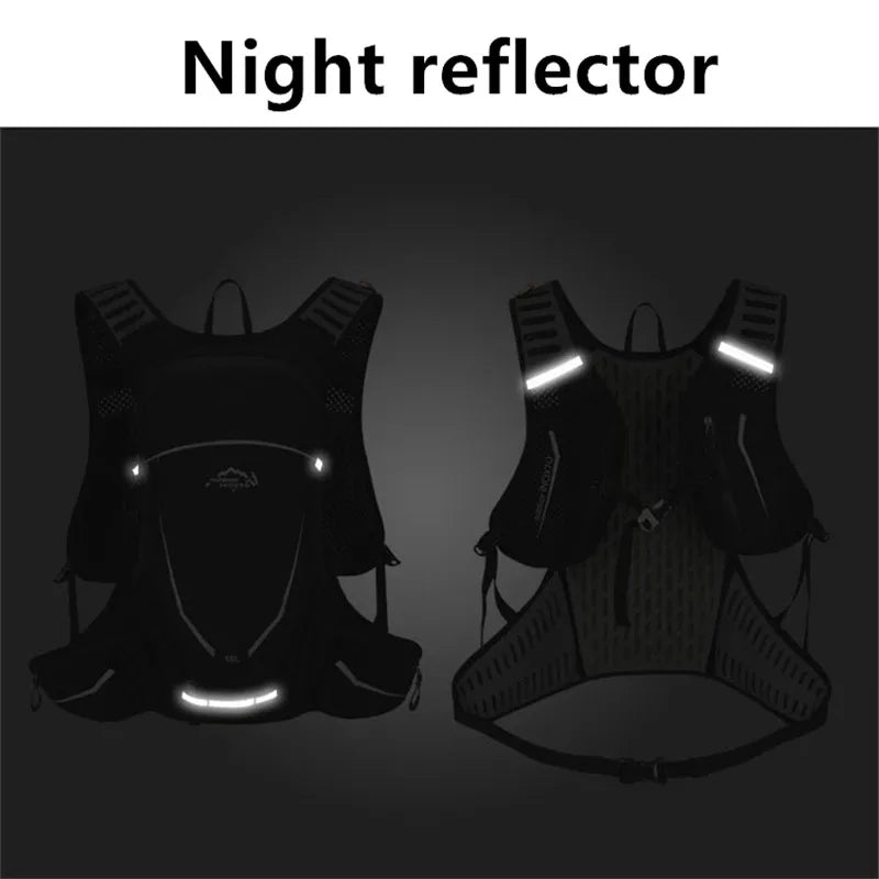 Ultralight 16L Backpack, Hydration Backpack For Running, Hiking, Cycling with 2L or 3L Water Bladder / Bottles (Optional)