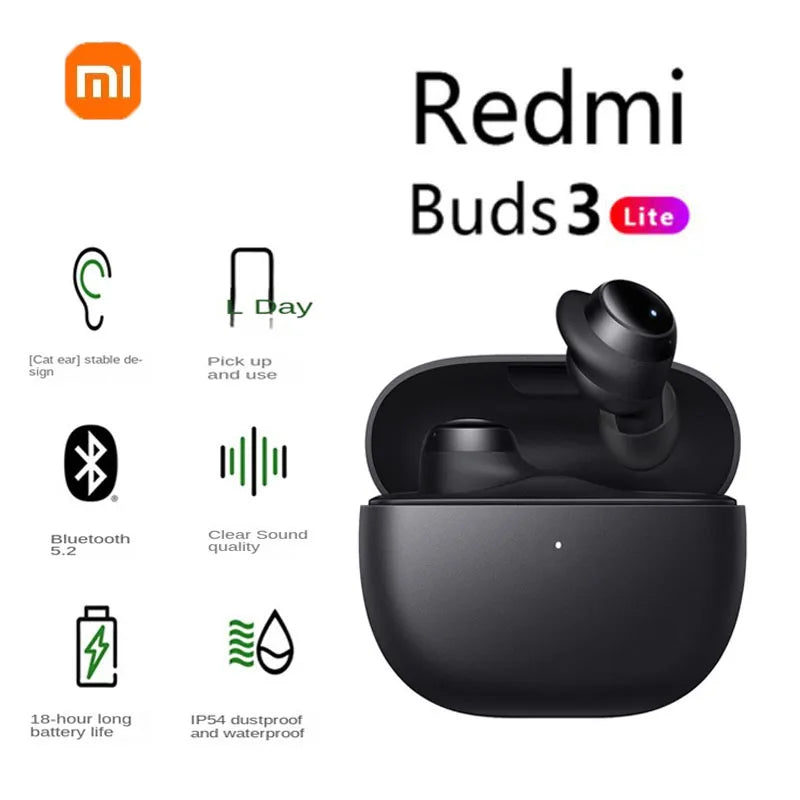 XIAOMI Redmi Buds 3 Lite Bluetooth Stereo Earbuds With Mic