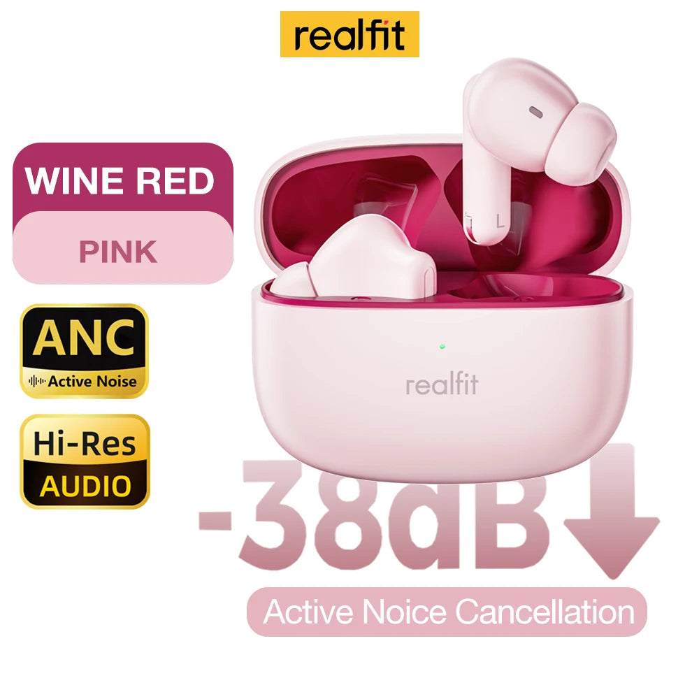 Realfit F3 ANC Active Noise Cancellation Stereo Bluetooth Earphones