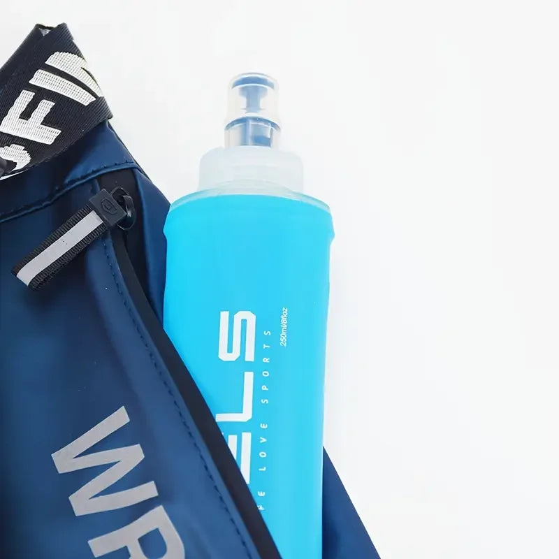 150ml 250ml 500ml Collapsible Silicone Water Bottle / Gel Bottle For Running, Camping, Hiking, Travel