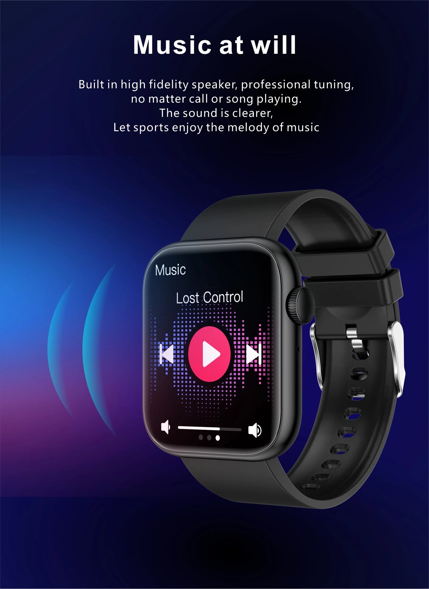 Bluetooth Fitness and Activity Tracker Smartwatch