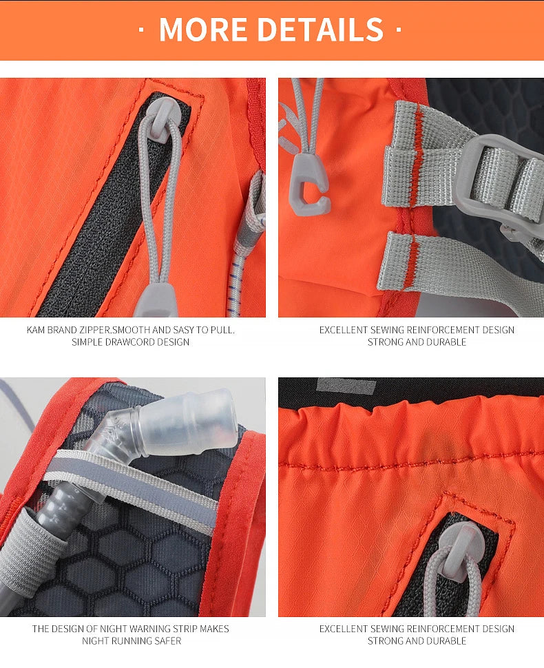 5L Lightweight Hydration Vest, Running Backpack, Suitable for Marathon, Hiking, Cycling