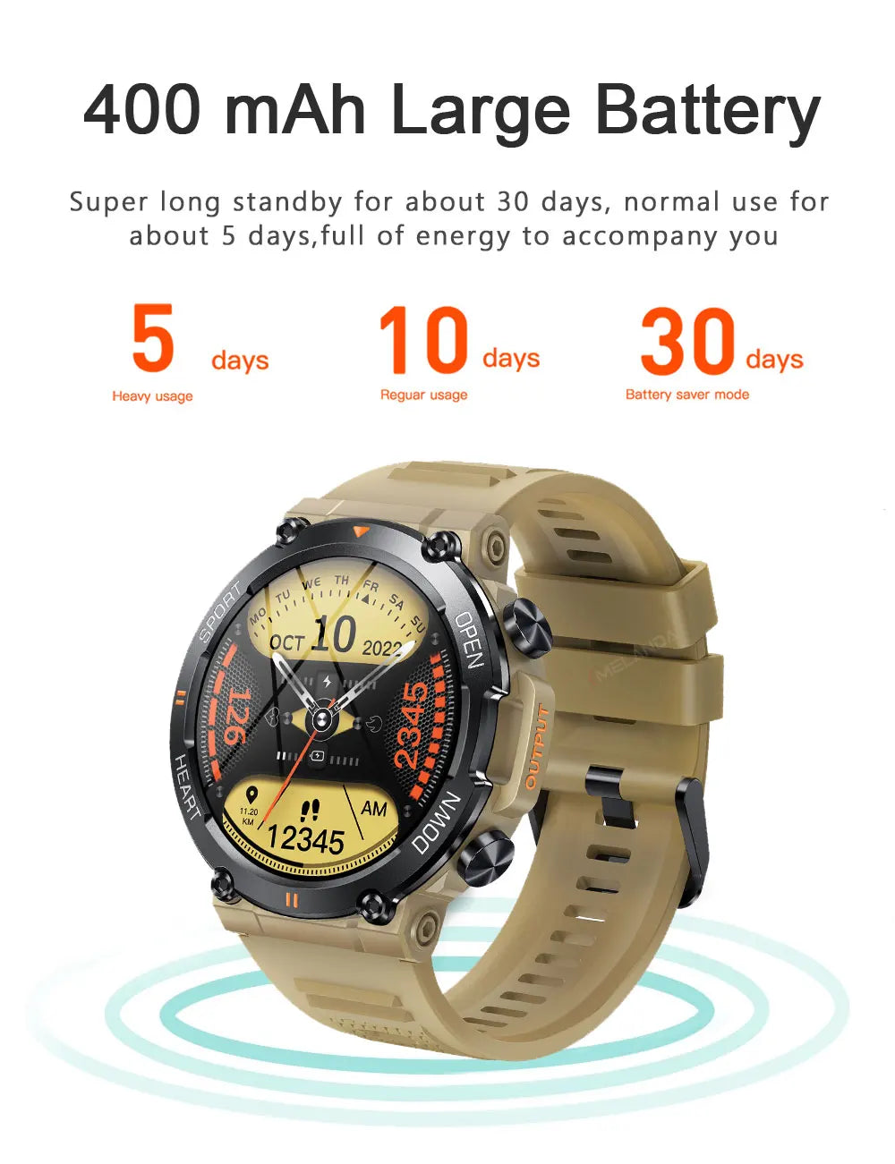Bluetooth Fitness and Activity Tracker Smartwatch