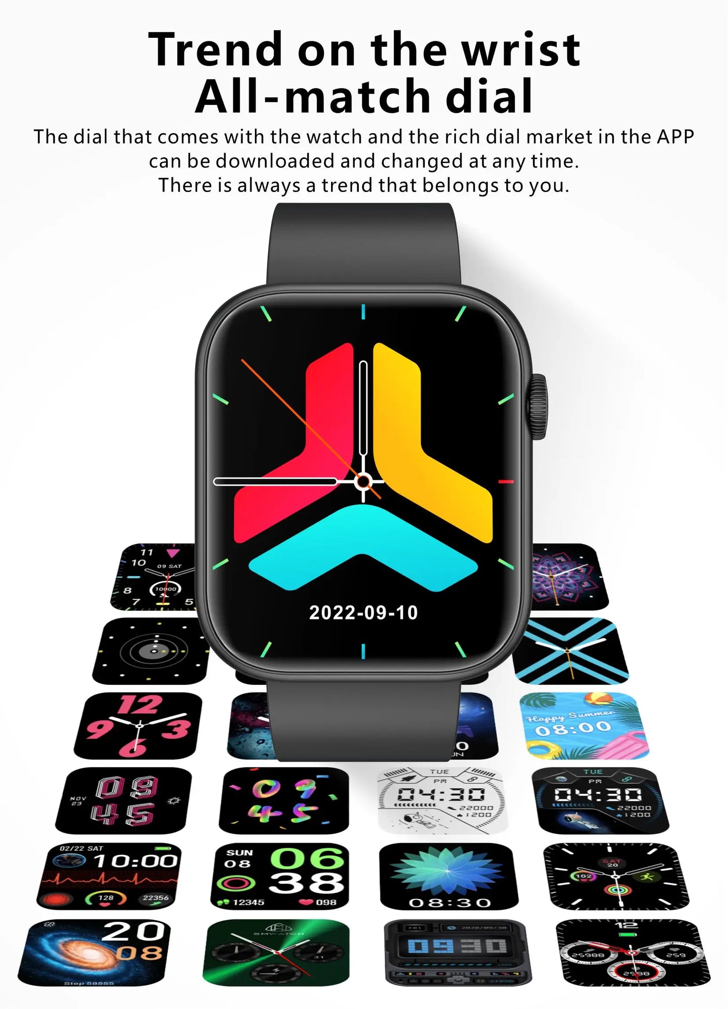 Bluetooth Fitness and Activity Tracker Smartwatch