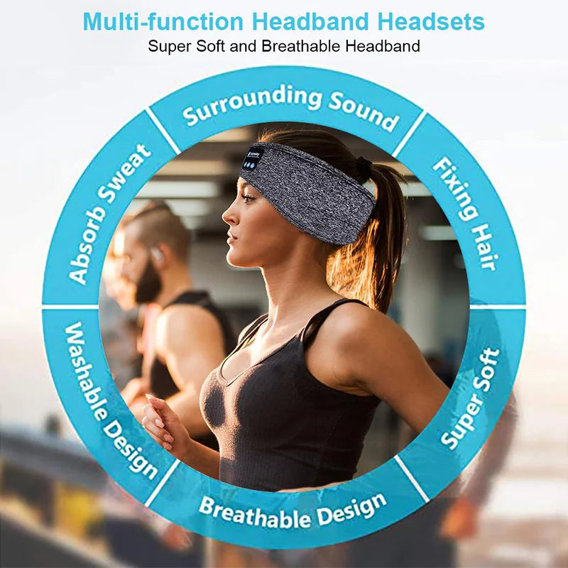 Bluetooth Sports Headband Headset