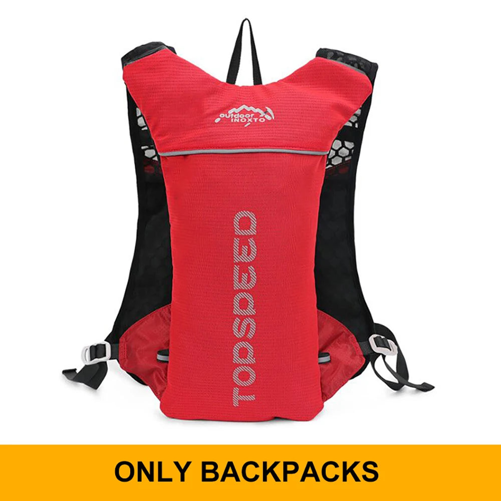 Trail Running 2-5L Ultralight Backpack, Hydration Jogging Vest With Water Bottles 500ML