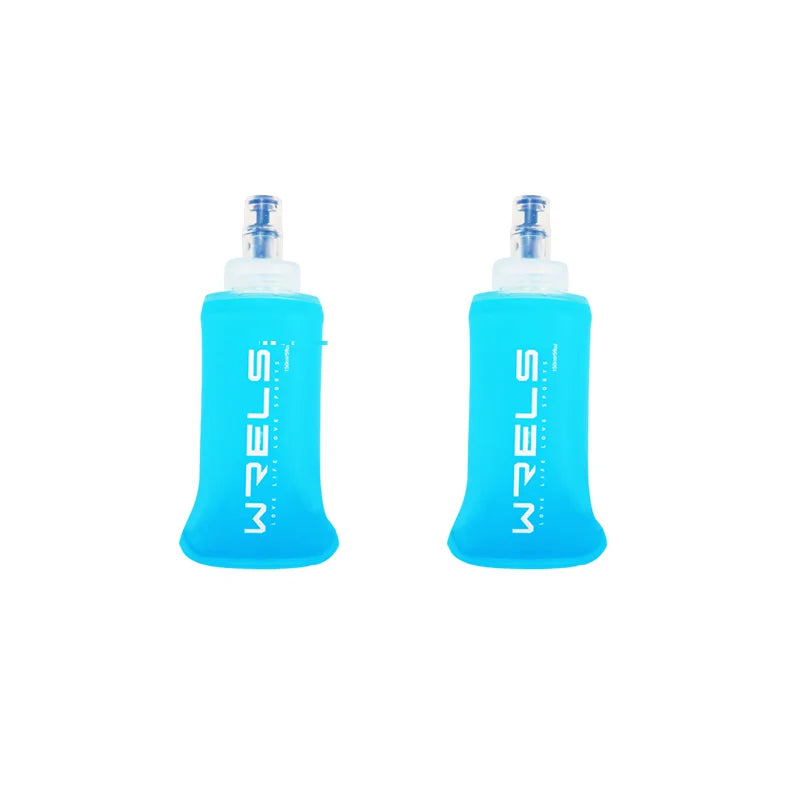 150ml 250ml 500ml Collapsible Silicone Water Bottle / Gel Bottle For Running, Camping, Hiking, Travel
