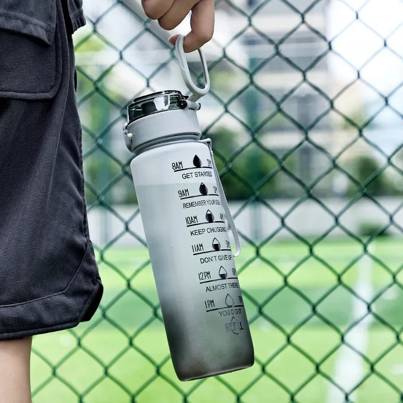 Large Capacity 1 Litre Leakproof Sports Water Bottle with Straw
