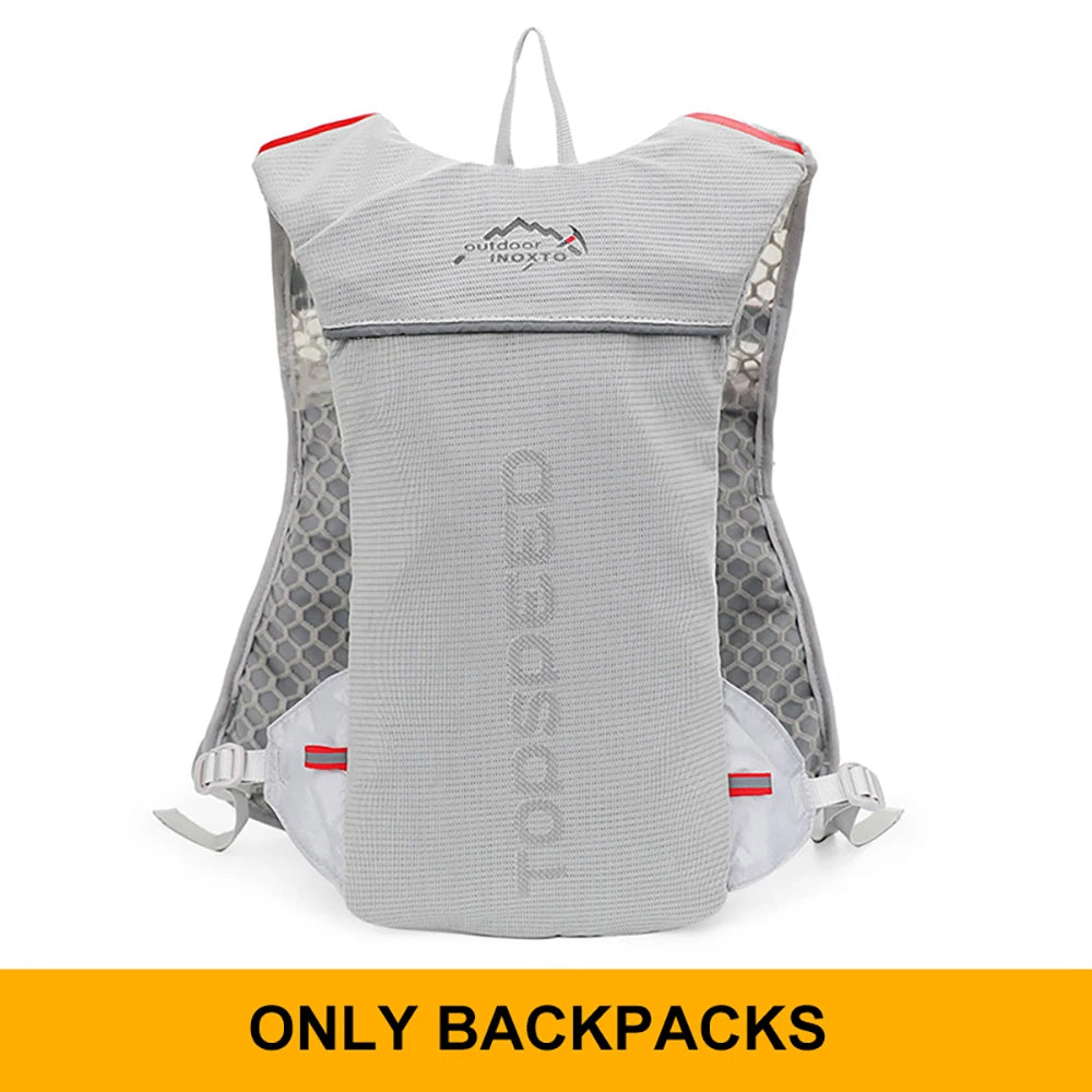 Trail Running 2-5L Ultralight Backpack, Hydration Jogging Vest With Water Bottles 500ML