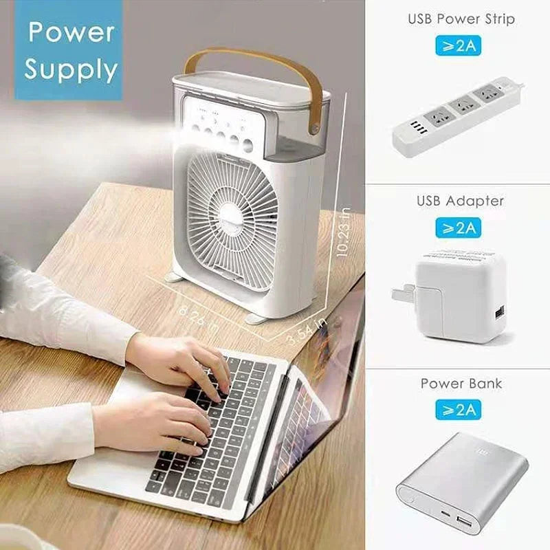 3 In 1 Air Cooler Fan, Air Humidifier Fan