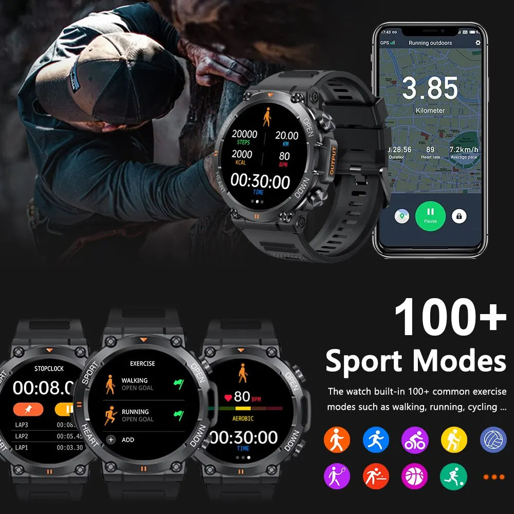 Bluetooth Fitness and Activity Tracker Smartwatch