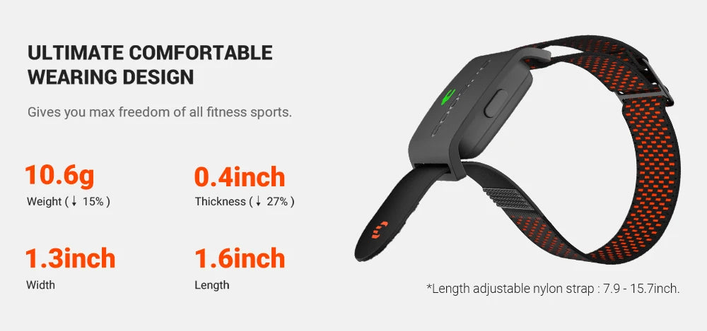 COOSPO HW9 Armband Heart Rate Monitor (Compatible With Strava, Garmin, Wahoo)