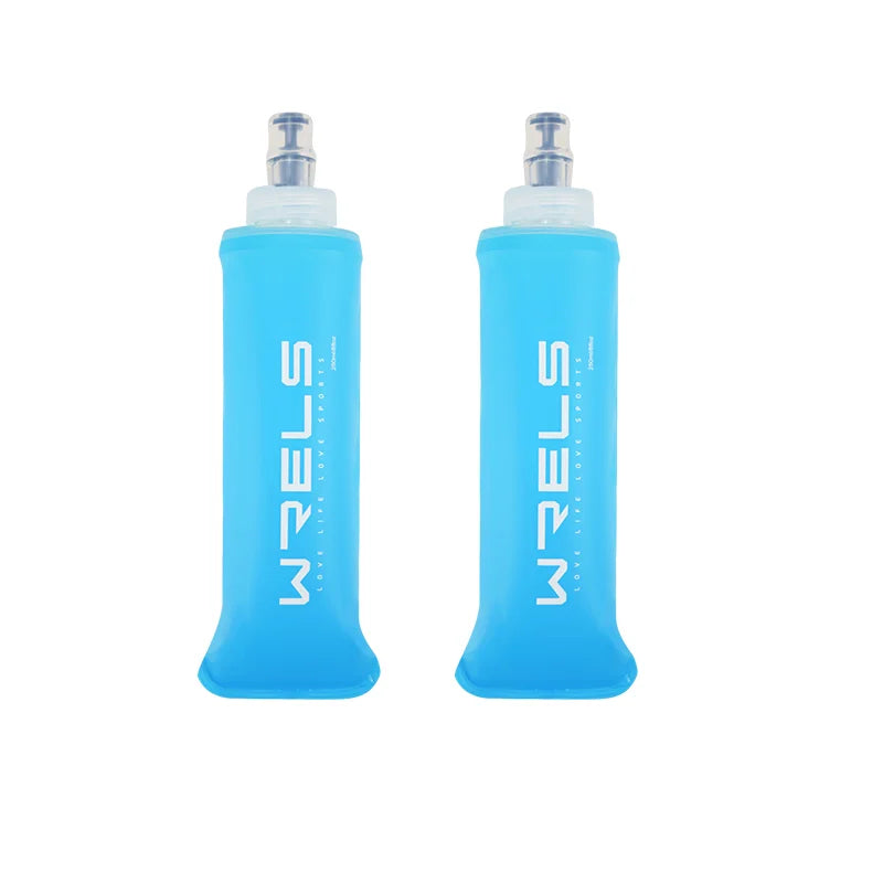 150ml 250ml 500ml Collapsible Silicone Water Bottle / Gel Bottle For Running, Camping, Hiking, Travel