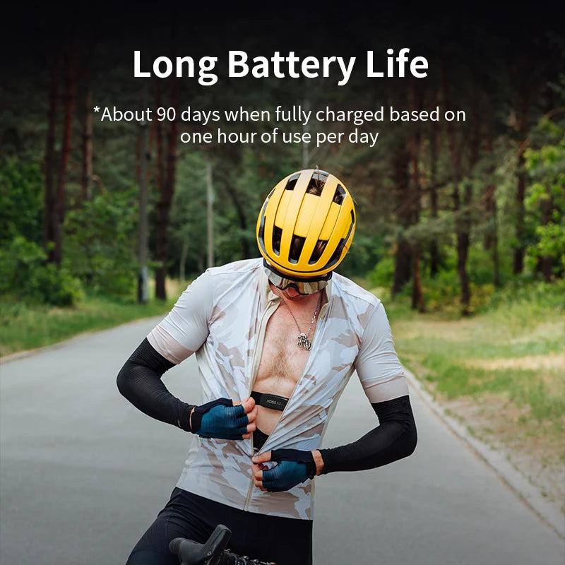 Heart Rate Monitor Chest Strap-Works with Strava/Wahoo Fitness/Peloton/Zwift/DDP Yoga App